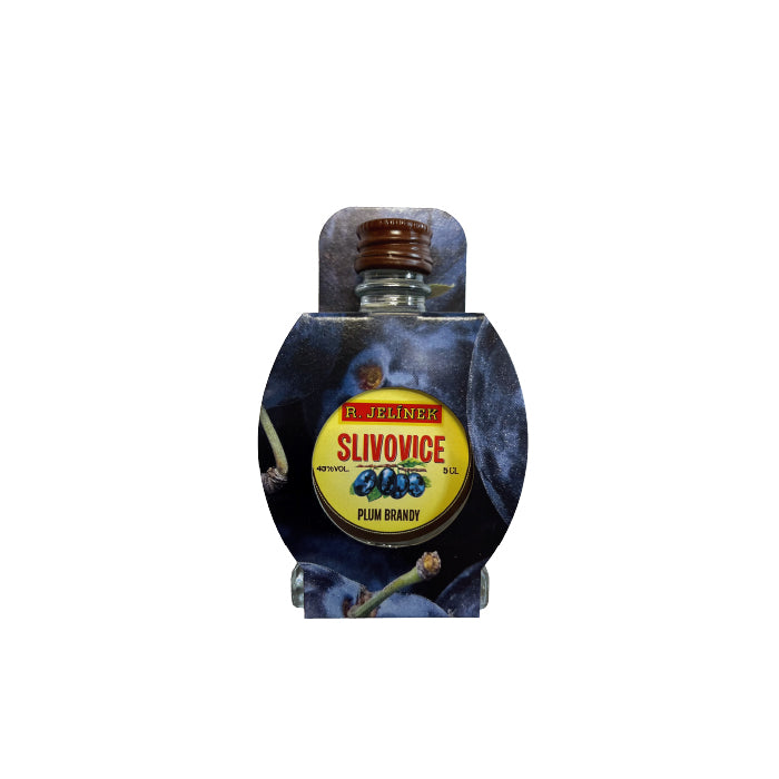 R.JELINEK Slivovitz Obstbrand Mini 0,05L, 45% – Tschechische Edition, direkt aus der Brennerei